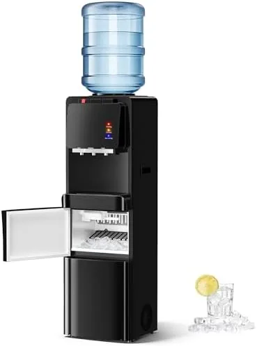 tehanld water dispenser with ice maker 4 in 1 top loading water cooler